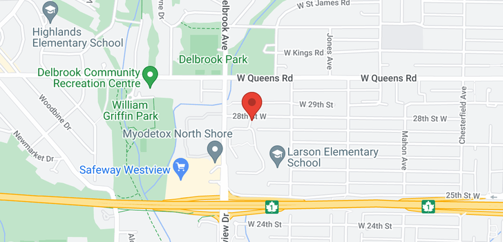 map of 503 555 W 28TH STREET